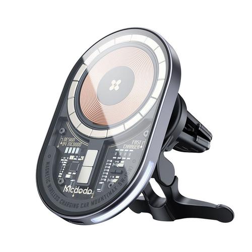 Suport Auto Magnetic Mcdodo Prism Series cu incarcare wireless, 15W, Transparent 1 Suport Auto Magnetic Mcdodo Prism Series cu incarcare wireless, 15W, Transparent