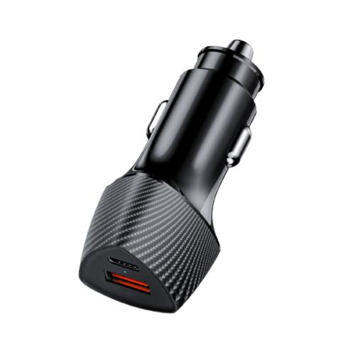 Incarcator auto Lemontti Fast Charge 48W, USB 3.0 si Type-C, PD (Negru) 1 Incarcator auto Lemontti Fast Charge 48W, USB 3.0 si Type-C, PD (Negru)