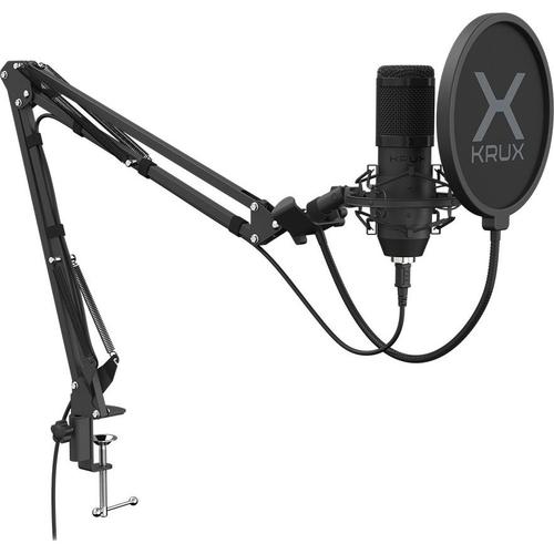Set microfon Krux KRX0109, USB, Cardiod (Negru) 1 Set microfon Krux KRX0109, USB, Cardiod (Negru)