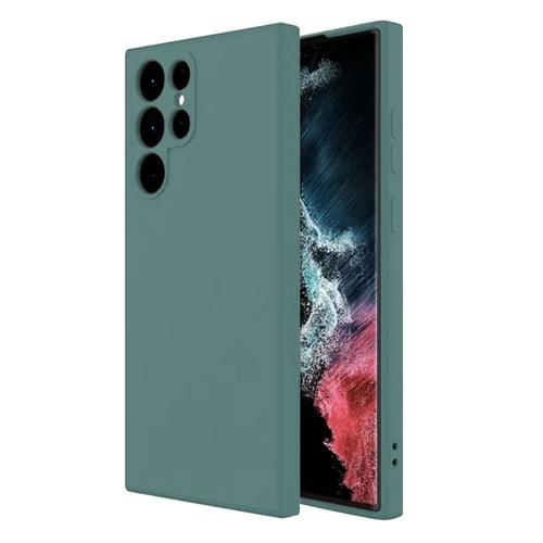 Husa Lemontti Silicon Soft Slim compatibila cu Samsung Galaxy S23 Ultra, material mat si fin, captusit cu microfibra, Verde 1 Husa Lemontti Silicon Soft Slim compatibila cu Samsung Galaxy S23 Ultra, material mat si fin, captusit cu microfibra, Verde