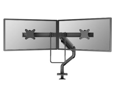 Suport birou 2 monitoare Neomounts DS75S-950BL2, 17inch - 27inch, 16 kg, VESA 75x75/100x100 (Negru)