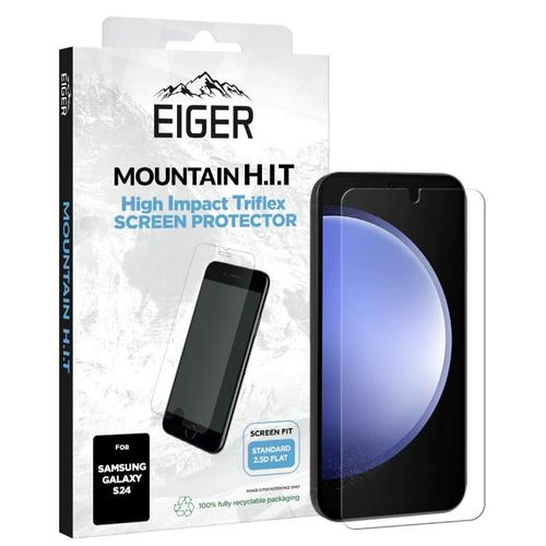 Folie Silicon Eiger Clear Triflex H.I.T pentru Samsung Galaxy S24 (Transparent) 1 Folie Silicon Eiger Clear Triflex H.I.T pentru Samsung Galaxy S24 (Transparent)