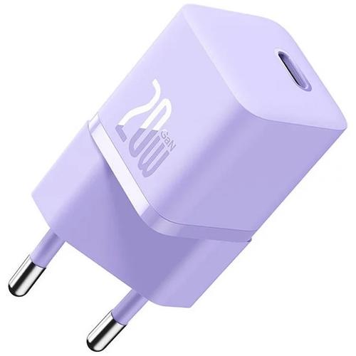 Incarcator retea Baseus GaN5 Mini, 20W, USB-C, Fast Charger (Violet) 1 Incarcator retea Baseus GaN5 Mini, 20W, USB-C, Fast Charger (Violet)