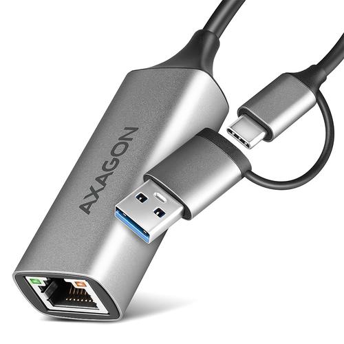 Adaptor placa de retea Axagon ADE-TXCA, USB 3.2 Gen 1, RJ-45 (Gri) 1 Adaptor placa de retea Axagon ADE-TXCA, USB 3.2 Gen 1, RJ-45 (Gri)
