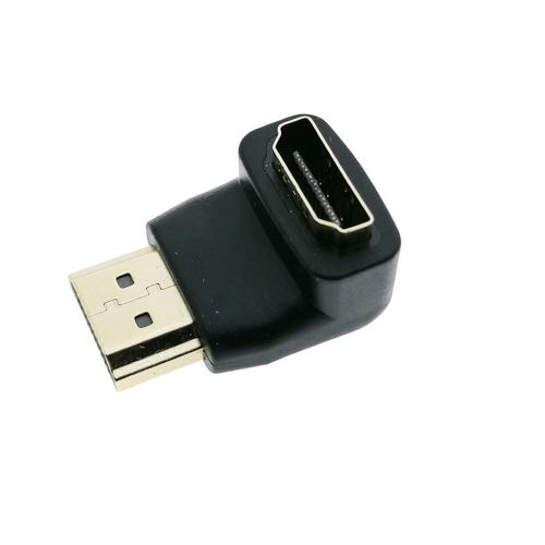 Adaptor ASSMANN AK-330502-000-S, HDMI - HDMI, la 90 grade, 3D, ecranat 1 Adaptor ASSMANN AK-330502-000-S, HDMI - HDMI, la 90 grade, 3D, ecranat