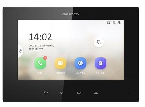 Monitor videointerfon Hikvision DS-KH6320-LE1(B), 7 inch LCD Resolution 1024 × 600, ROM 32 MB, RAM 128 MB, WIFI 1 Monitor videointerfon Hikvision DS-KH6320-LE1(B), 7 inch LCD Resolution 1024 × 600, ROM 32 MB, RAM 128 MB, WIFI