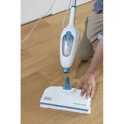 Mop cu aburi 5 in 1, BLACK & DECKER FSM13E5-QS, 0.38l, 1300W, alb-verde 1 Mop cu aburi 5 in 1, BLACK & DECKER FSM13E5-QS, 0.38l, 1300W, alb-verde