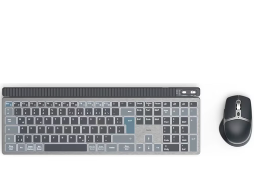 Kit tastatura si mouse HAMA WKM-750, USB, Bluetooth, Layout US 1 Kit tastatura si mouse HAMA WKM-750, USB, Bluetooth, Layout US