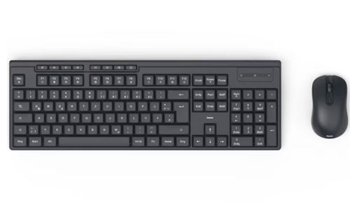 Kit mouse si tastatura Hama WKM-200, Wireless (Negru) 1 Kit mouse si tastatura Hama WKM-200, Wireless (Negru)