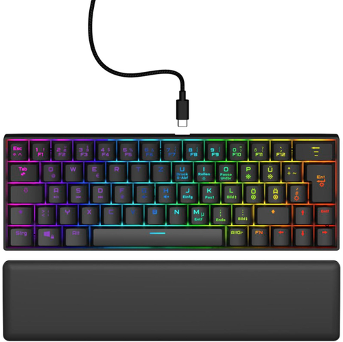 Tastatura Gaming Mecanica HAMA uRage Exodus 760 Mechanical Mini, USB, Layout US (Negru) 1 Tastatura Gaming Mecanica HAMA uRage Exodus 760 Mechanical Mini, USB, Layout US (Negru)