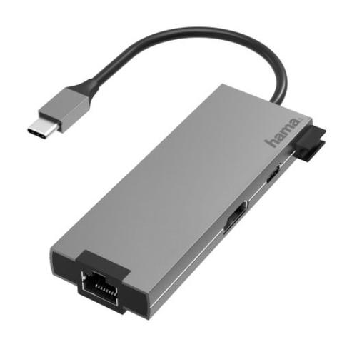 Hub USB Hama 200109, 5 porturi, 2 x USB-A, USB-C, HDMI, LAN/Ethernet (Gri) 1 Hub USB Hama 200109, 5 porturi, 2 x USB-A, USB-C, HDMI, LAN/Ethernet (Gri)
