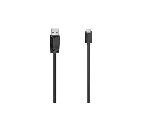 Cablu Hama 200607 MicroUSB - USB 2.0, 480 Mbit/s, 0.75 m (Negru) 1 Cablu Hama 200607 MicroUSB - USB 2.0, 480 Mbit/s, 0.75 m (Negru)