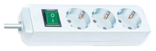 Prelungitor Brennenstuhl 163486, 3 prize, 5m, H05VV-F 3G1.5mm, intrerupator (Alb) 1 Prelungitor Brennenstuhl 163486, 3 prize, 5m, H05VV-F 3G1.5mm, intrerupator (Alb)