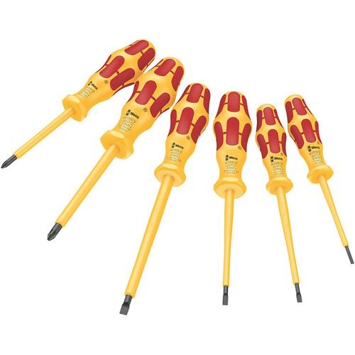 Set de 6 surubelnite Wera Kraftform, VDE, Drept/PZ 1 Set de 6 surubelnite Wera Kraftform, VDE, Drept/PZ