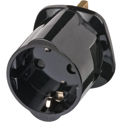 Adaptor priza Brennenstuhl 1508533, 13 A, 250 V, EU/GB (Negru) 1 Adaptor priza Brennenstuhl 1508533, 13 A, 250 V, EU/GB (Negru)