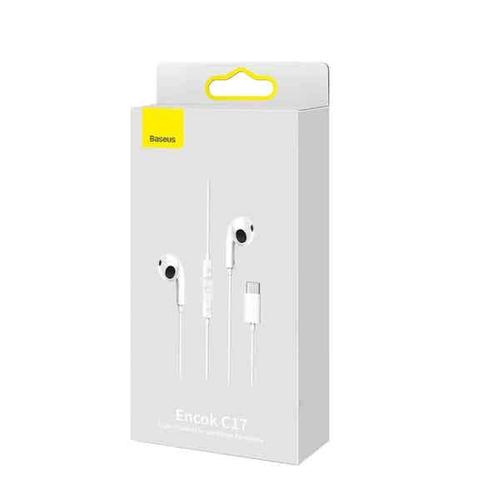 Casti Stereo cu fir Baseus NGCR010002, Microfon incorporat, USB-C (Alb) 1 Casti Stereo cu fir Baseus NGCR010002, Microfon incorporat, USB-C (Alb)