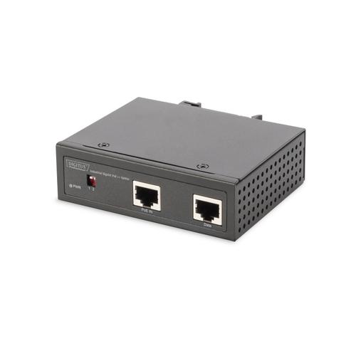 Splitter industrial Gigabit PoE, Digitus, 802.3bt, Negru 1 Splitter industrial Gigabit PoE, Digitus, 802.3bt, Negru