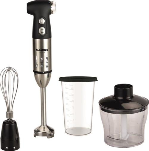 Mixer vertical Albatros MB701B, 700 W, 1 Viteza + Turbo (Negru/Inox) 1 Mixer vertical Albatros MB701B, 700 W, 1 Viteza + Turbo (Negru/Inox)