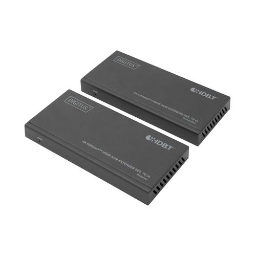 Set de extensie Digitus DS-55512, KVM, HDMI, Metal, 70m, 4K/30Hz, (Negru) 1 Set de extensie Digitus DS-55512, KVM, HDMI, Metal, 70m, 4K/30Hz, (Negru)