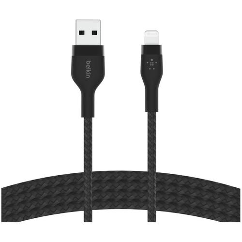 Cablu de date Belkin BOOST CHARGE PRO Flex USB-A catre LTG, Silicon impletit, 2M, Negru 1 Cablu de date Belkin BOOST CHARGE PRO Flex USB-A catre LTG, Silicon impletit, 2M, Negru