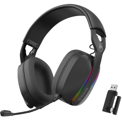 Casti Wireless Marvo HG9086W, Bluetooth 5.0, iluminare RGB, microfon omnidirectional (Negru) 1 Casti Wireless Marvo HG9086W, Bluetooth 5.0, iluminare RGB, microfon omnidirectional (Negru)