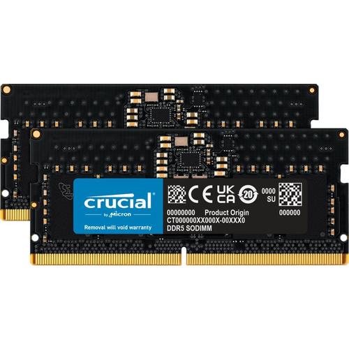 Kit memorie notebook Crucial, 2x32GB, DDR5, 5600MHz, Negru 1 Kit memorie notebook Crucial, 2x32GB, DDR5, 5600MHz, Negru