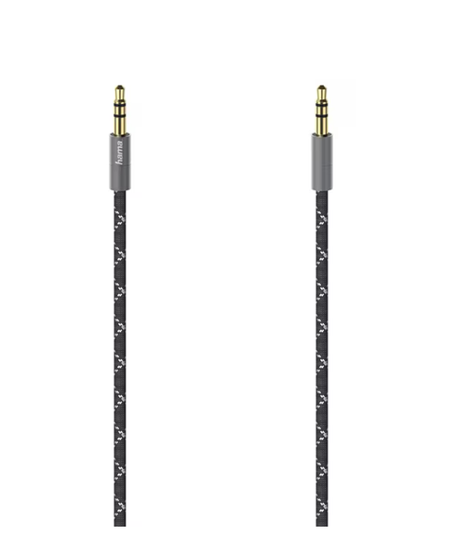 Cablu audio Hama 205130, jack 3.5mm, 1.5m (Negru/Gri) 1 Cablu audio Hama 205130, jack 3.5mm, 1.5m (Negru/Gri)