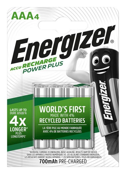 Acumulatori Energizer Power Plus AAA, 700 mAh, 4 buc/set 1 Acumulatori Energizer Power Plus AAA, 700 mAh, 4 buc/set