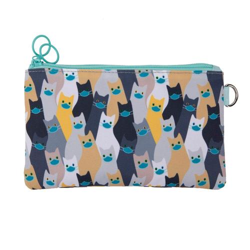 Penar dublu cu fermoar si masca material textil, ZIPIT Face-It Cats (Gri) 1 Penar dublu cu fermoar si masca material textil, ZIPIT Face-It Cats (Gri)