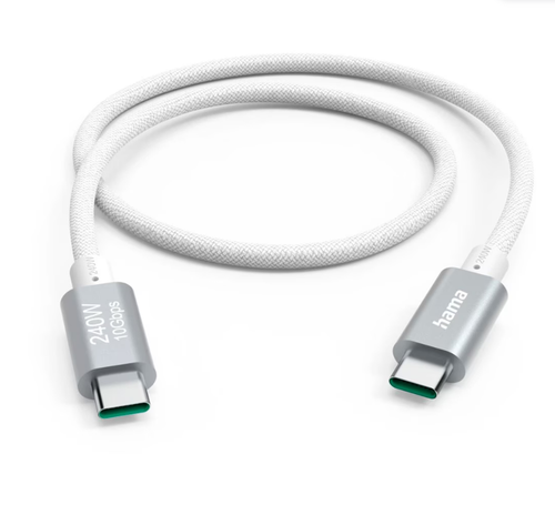 Cablu de date Hama 201724, USB Type-C - USB Type-C, 240W, 1.5 m (Alb) 1 Cablu de date Hama 201724, USB Type-C - USB Type-C, 240W, 1.5 m (Alb)