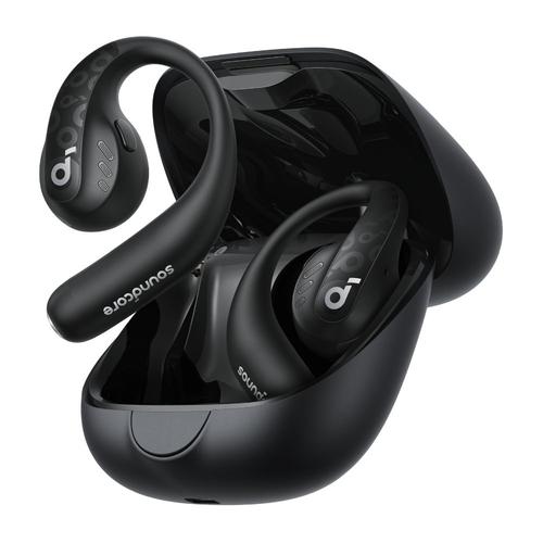 Casti True Wireless Anker SoundCore AeroFit Pro, IPX5, Autonomie 46H, LDAC, Bluetooth 5.3 (Negru) 1 Casti True Wireless Anker SoundCore AeroFit Pro, IPX5, Autonomie 46H, LDAC, Bluetooth 5.3 (Negru)