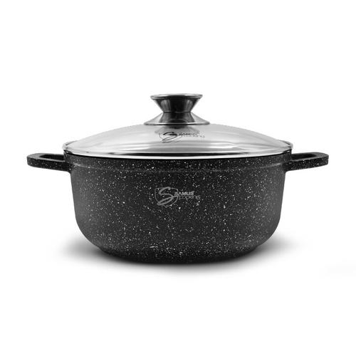 Oala cu capac Samus Toledo Line TOL22-OC, 22 cm, 3.2 L (Negru) 1 Oala cu capac Samus Toledo Line TOL22-OC, 22 cm, 3.2 L (Negru)