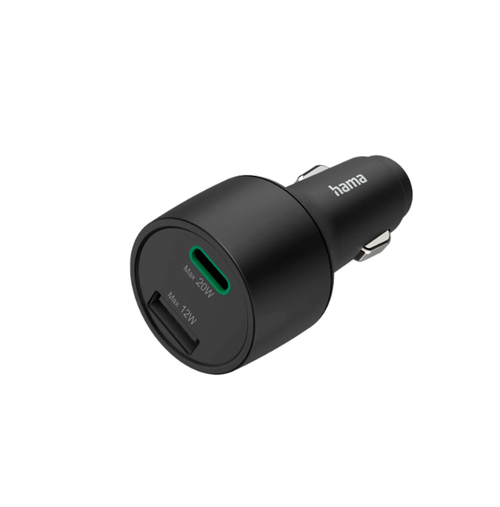 Incarcator auto Hama 201690, 1xUSB, 1x USB-C, 20/12W (Negru) 1 Incarcator auto Hama 201690, 1xUSB, 1x USB-C, 20/12W (Negru)