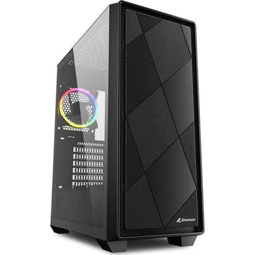 Carcasa Sharkoon VS8 RGB, iluminare RGB, Middle Tower, fara sursa, ATX (Negru) 1 Carcasa Sharkoon VS8 RGB, iluminare RGB, Middle Tower, fara sursa, ATX (Negru)