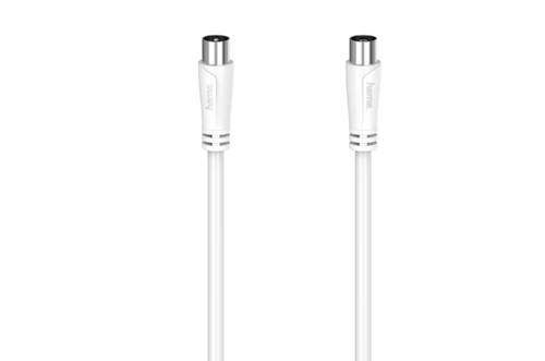 Cablu video Coaxial HAMA 205046, 3m, 90dB (Alb) 1 Cablu video Coaxial HAMA 205046, 3m, 90dB (Alb)