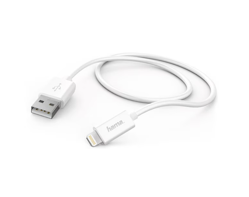 Cablu date Hama 178384, USB-A - Lightning, 0.6m (Alb) 1 Cablu date Hama 178384, USB-A - Lightning, 0.6m (Alb)