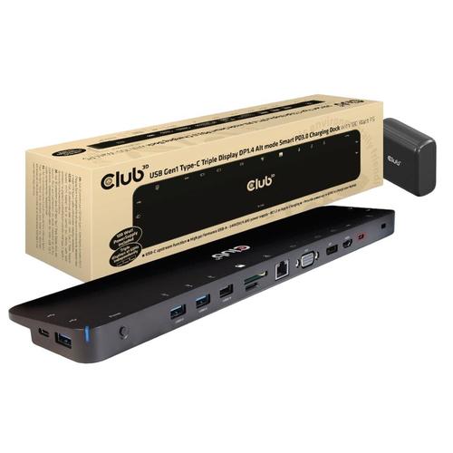 Docking stations, CLUB3D CSV-1565, 100 W, 7xUSB (Negru) 1 Docking stations, CLUB3D CSV-1565, 100 W, 7xUSB (Negru)