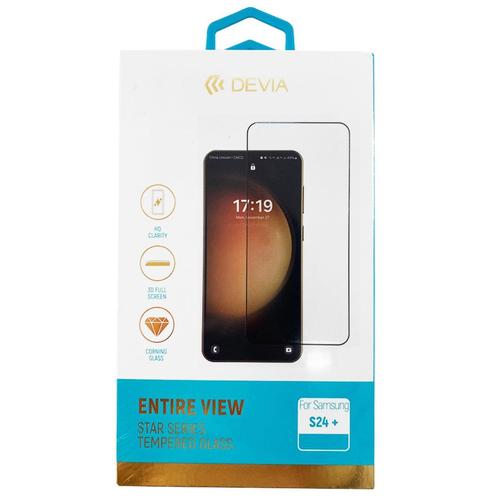 Folie Sticla Devia Star Series Entire View pentru Samsung Galaxy S24 Plus (Transparent/Negru) 1 Folie Sticla Devia Star Series Entire View pentru Samsung Galaxy S24 Plus (Transparent/Negru)
