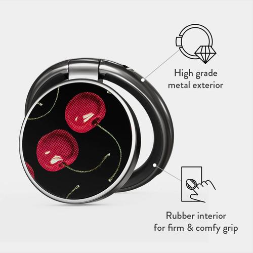 Inel Burga BHIPTGCH pentru telefon Gumental Cherrybomb (Negru/Rosu) 1 Inel Burga BHIPTGCH pentru telefon Gumental Cherrybomb (Negru/Rosu)