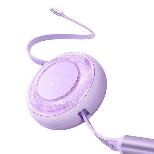 Cablu de date Mcdodo 3 in 1 USB - Lightning, MicroUSB si Type-C Super Fast Charging, 66W, 1.2m, Mov 1 Cablu de date Mcdodo 3 in 1 USB - Lightning, MicroUSB si Type-C Super Fast Charging, 66W, 1.2m, Mov