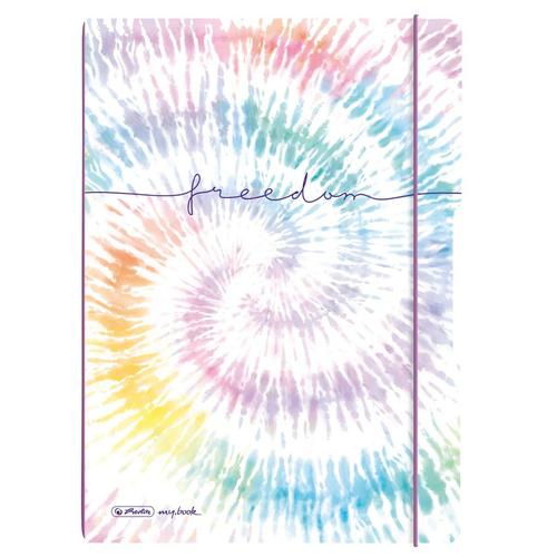 Caiet Herlitz MyBook Flex, 2 x 40 file, 80 g/mp, dictando si matematica, New Batik Freedom 1 Caiet Herlitz MyBook Flex, 2 x 40 file, 80 g/mp, dictando si matematica, New Batik Freedom