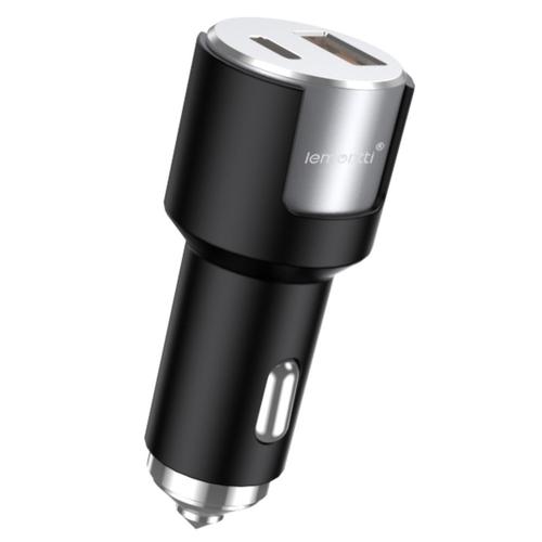 Incarcator Auto Lemontti LIAFCPD20WNA, Fast Charge, 1 x port PD Type-C 20W + 1 x port USB-A QC 3.0 18W, cu cablu Type-C la Type-C 20W, 1m (Negru/Argintiu) 1 Incarcator Auto Lemontti LIAFCPD20WNA, Fast Charge, 1 x port PD Type-C 20W + 1 x port USB-A QC 3.0 18W, cu cablu Type-C la Type-C 20W, 1m (Negru/Argintiu)