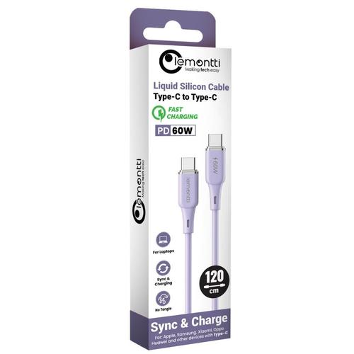 Cablu de date Lemontti LEMCPSTCF60M, Type-C la Type-C, Fast Charge, PD 60W, 1.2m, Mov 1 Cablu de date Lemontti LEMCPSTCF60M, Type-C la Type-C, Fast Charge, PD 60W, 1.2m, Mov
