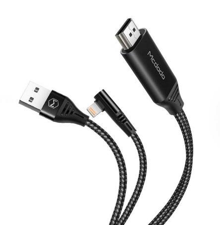 Adaptor Mcdodo CA-6400, Lightning - HDMI, 2m (Negru) 1 Adaptor Mcdodo CA-6400, Lightning - HDMI, 2m (Negru)