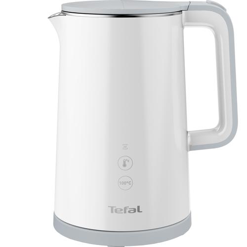 Fierbator Tefal Sense KO693110, 1800W, capacitate 1.5L, ecran digital, 5 trepte de temperatura, baza rotativa, interior inox, alb 1 Fierbator Tefal Sense KO693110, 1800W, capacitate 1.5L, ecran digital, 5 trepte de temperatura, baza rotativa, interior inox, alb