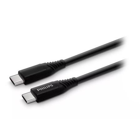 Cablu de date Philips PH-DLC5206C, USB Type-C la USB Type-C, 2m (Negru) 1 Cablu de date Philips PH-DLC5206C, USB Type-C la USB Type-C, 2m (Negru)