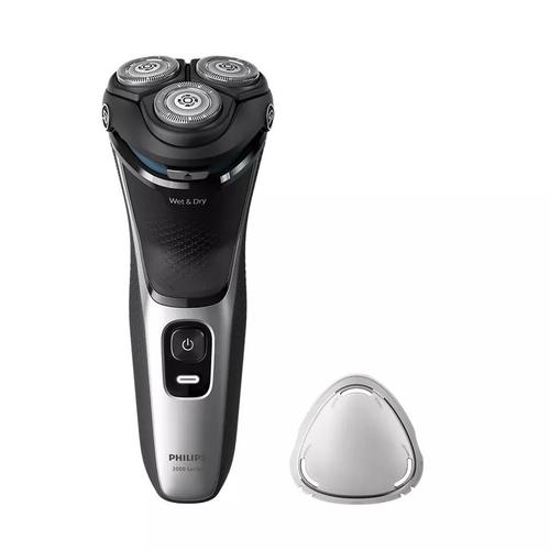 Aparat de ras Philips Shaver Seria 3000 S3143/00, fara fir, Sistem de lame PowerCut cu 27 de lame cu ascuţire automată, capete flexibile 5D, 60 min, barbierit umed si uscat, lavabil (Negru) 1 Aparat de ras Philips Shaver Seria 3000 S3143/00, fara fir, Sistem de lame PowerCut cu 27 de lame cu ascuţire automată, capete flexibile 5D, 60 min, barbierit umed si uscat, lavabil (Negru)