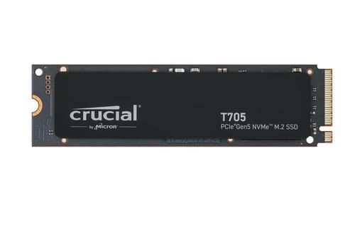 SSD Crucial T705, 1 TB, PCI Express 5.0 NVMe, M.2 2280 1 SSD Crucial T705, 1 TB, PCI Express 5.0 NVMe, M.2 2280