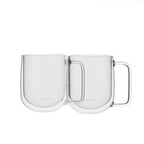 Set 2 cani sticla, cu perete dublu, 350ml - Zokura 1 Set 2 cani sticla, cu perete dublu, 350ml - Zokura