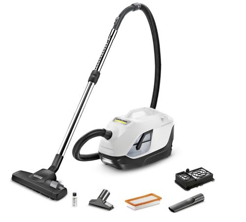 Aspirator cu filtrare prin apa Karcher DS 6,1.195-250.0, 650 W, 2 L, HEPA 13, perie suprefete dure, spatii inguste, tapiterie (Alb/Negru)